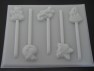 645 Rain Forest Animals Chocolate or Hard Candy Lollipop Mold